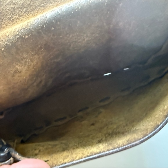 Vintage Tooled leather handbag - Picture 3 of 5